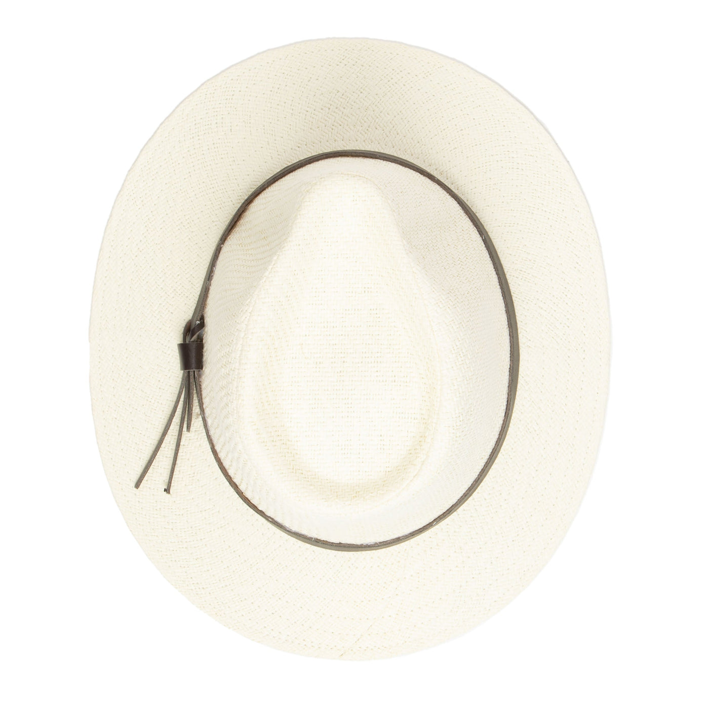 FEDORA - Men's Paper Fedora With Faux Leather Band