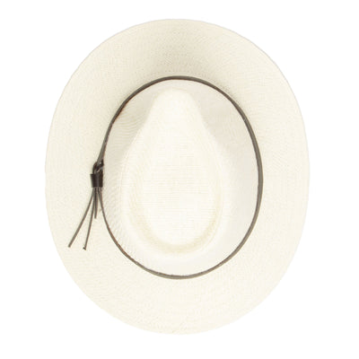 FEDORA - Men's Paper Fedora With Faux Leather Band