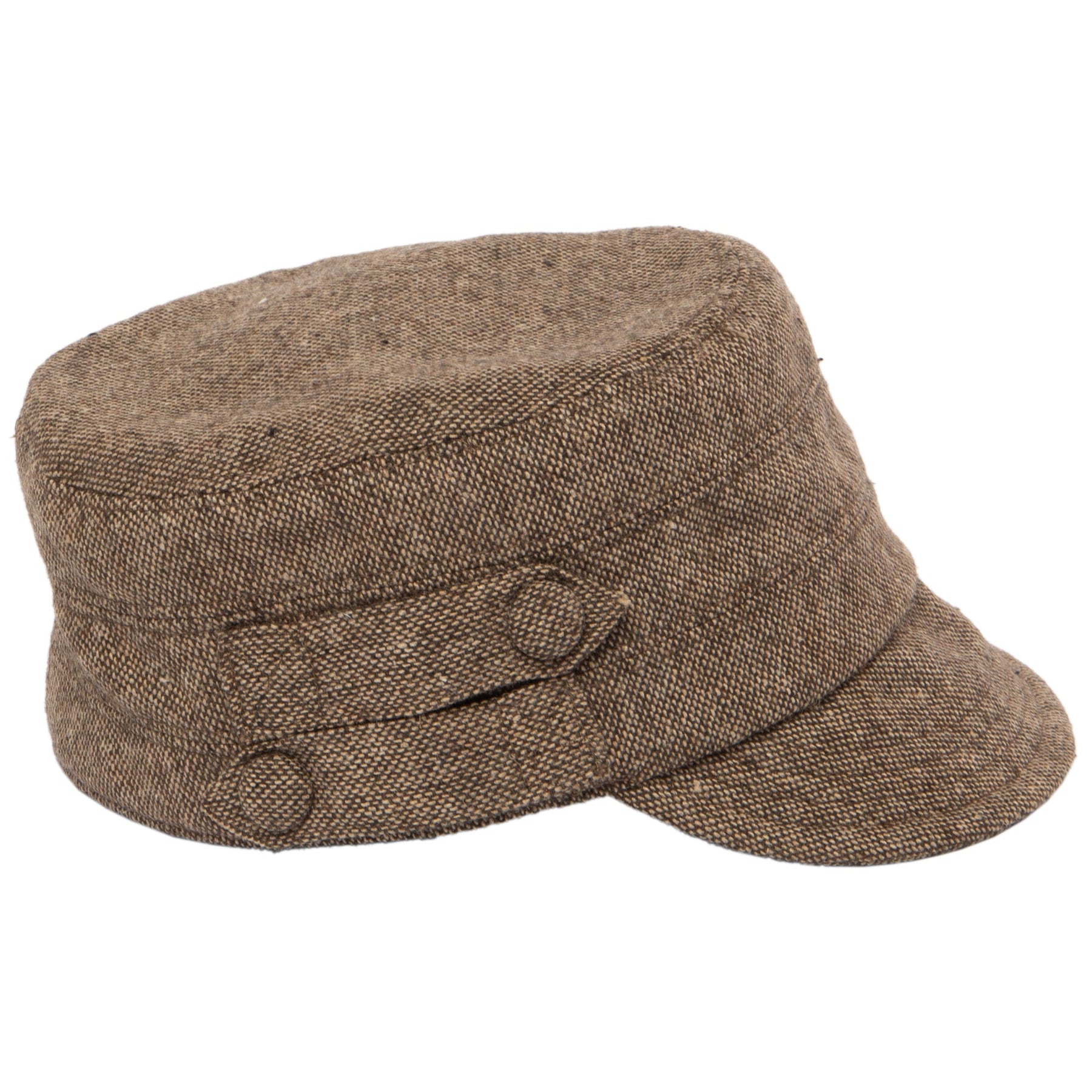 Women's Speckled Tweed Cap with Side Button – San Diego Hat Company