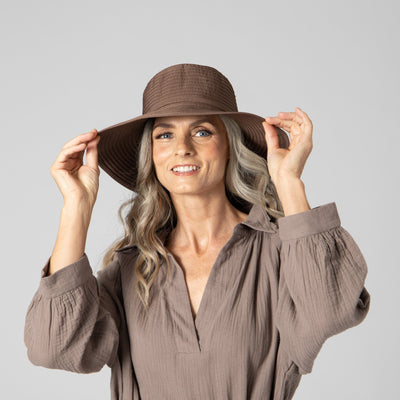 RIBBON - Women's Ribbon Medium Brim Floppy