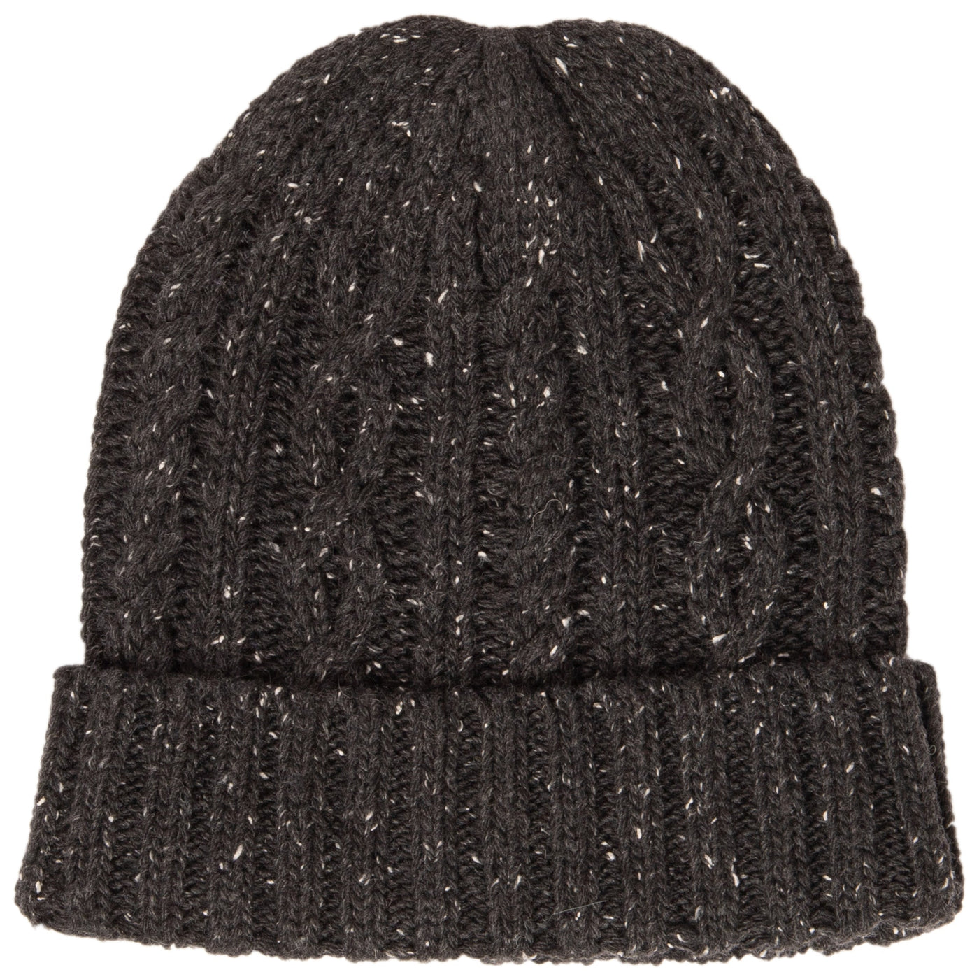 BEANIE - Men's Wool Blend Cable Knit Cuffed Beanie