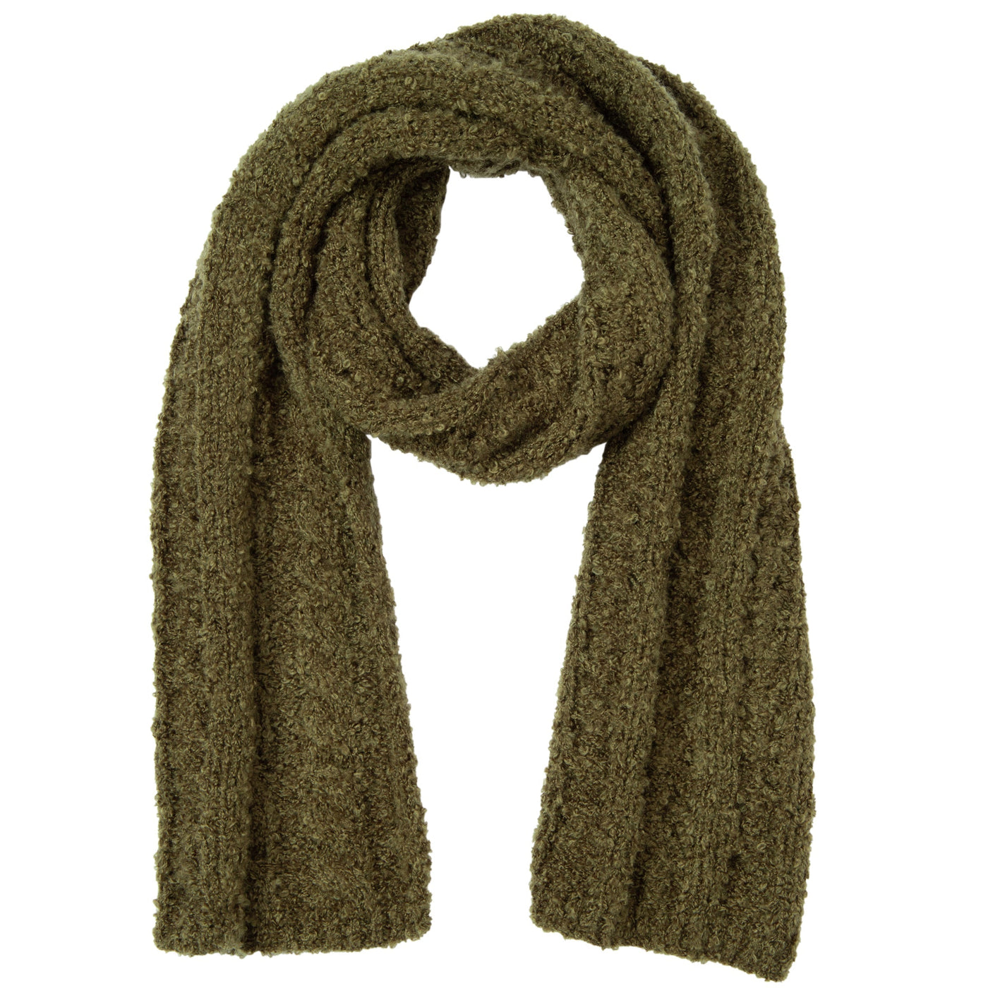 SCARF - Hayride - Boucle Cable Knit Scarf