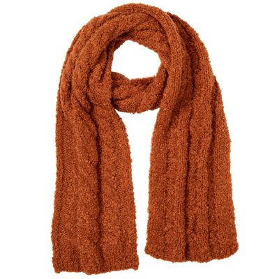 SCARF - Hayride - Boucle Cable Knit Scarf
