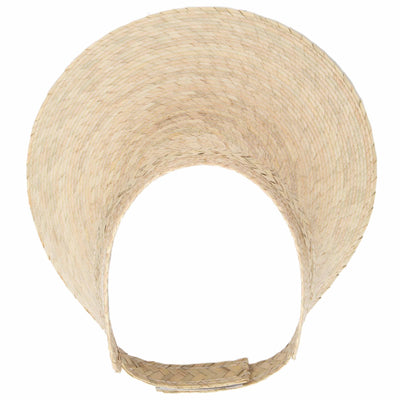 VISOR - Artisan Made Palm Straw Braid Wide Brim Visor