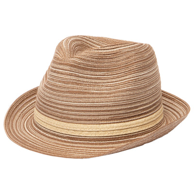 FEDORA - Womens Mixed Braid Fedora (MFX2006)