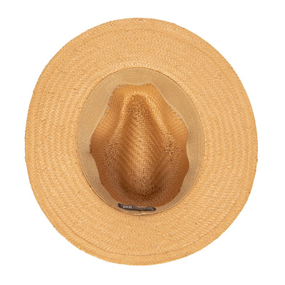 FEDORA - Men's Woven Paper Fedora With Vented Crown And Stretch Band