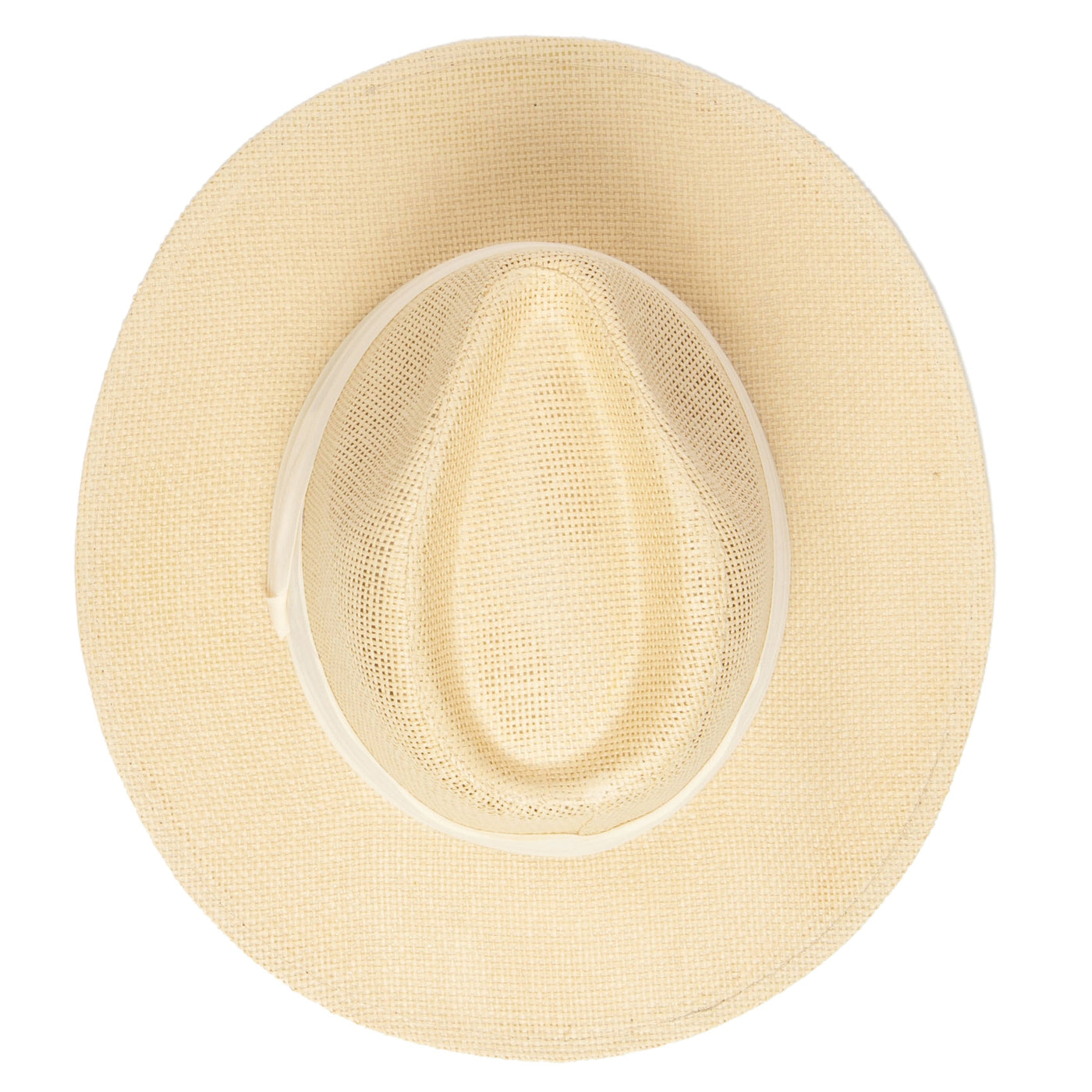 FEDORA - Mens Woven 3" Brim Paper Fedora