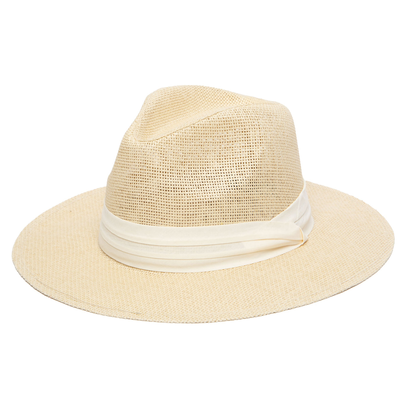 FEDORA - Mens Woven 3" Brim Paper Fedora