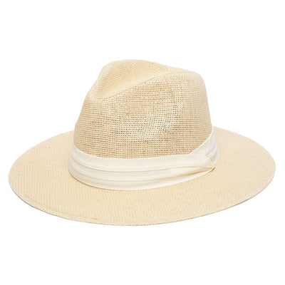 FEDORA - Mens Woven 3" Brim Paper Fedora
