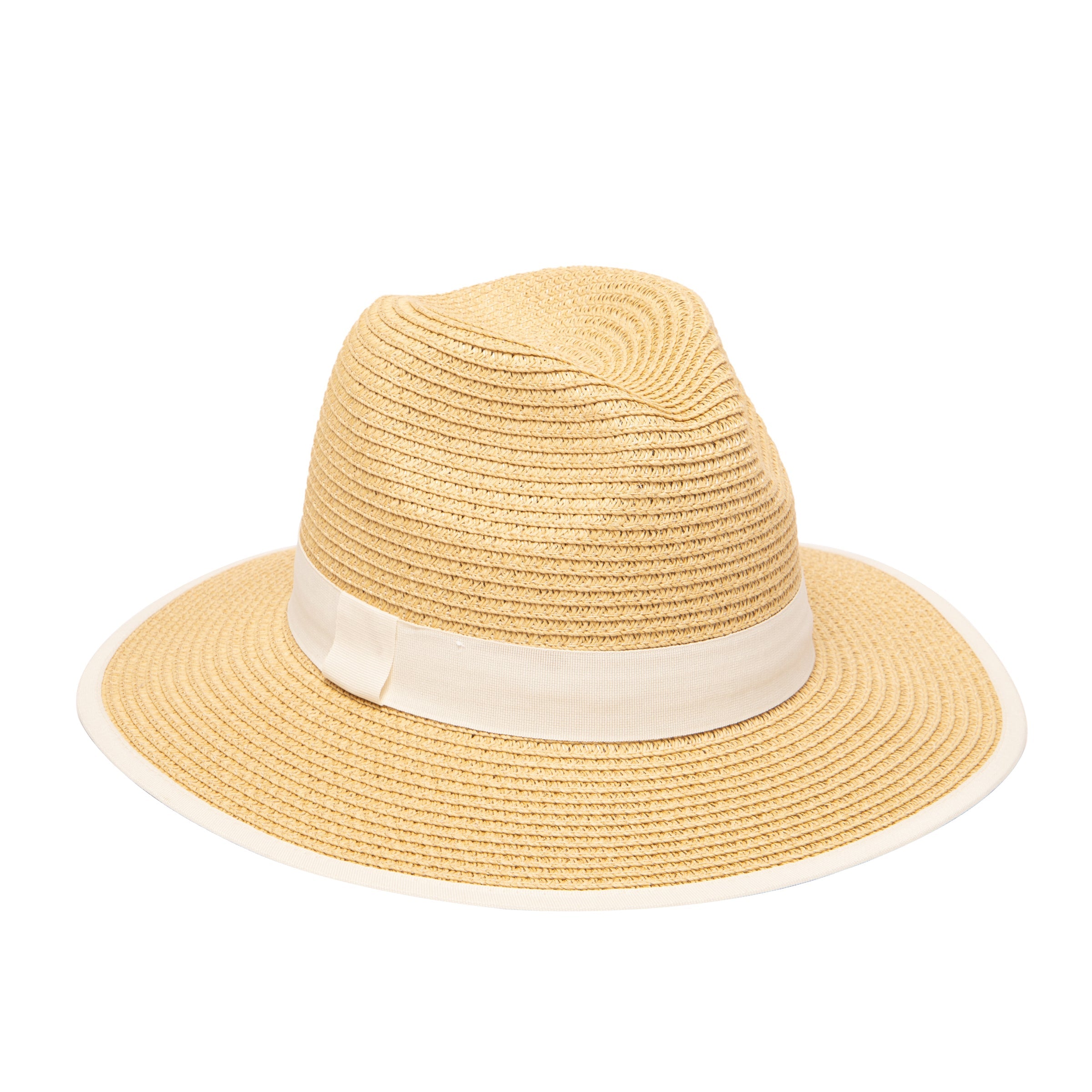 Women's Paperbraid Fedora With Pop Color Grosgrain – San Diego Hat Company