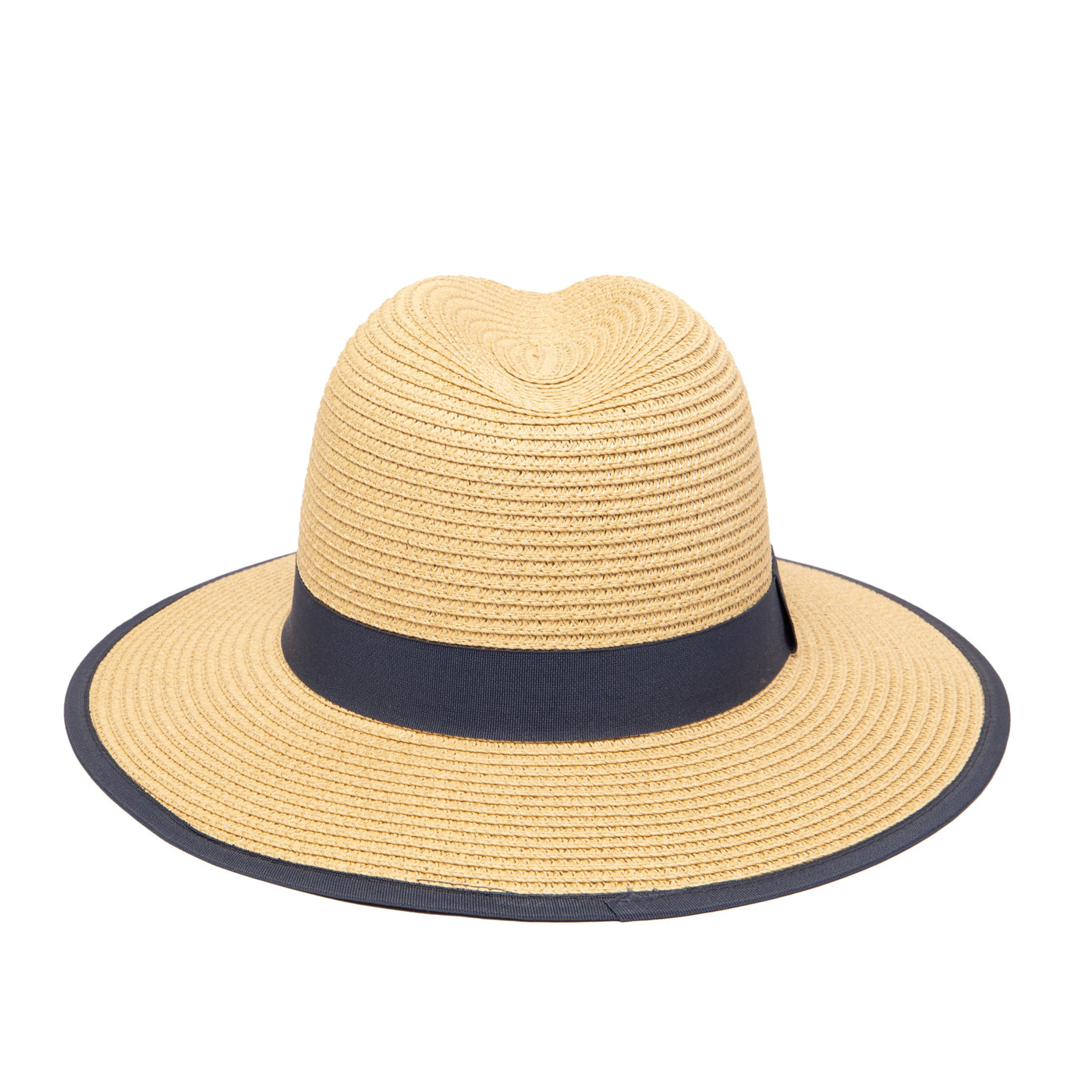 FEDORA - Women's Paperbraid Fedora With Pop Color Grosgrain