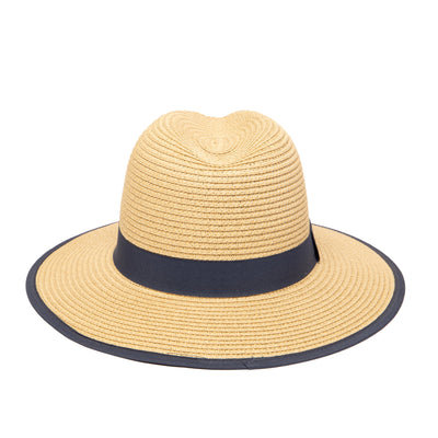FEDORA - Women's Paperbraid Fedora With Pop Color Grosgrain