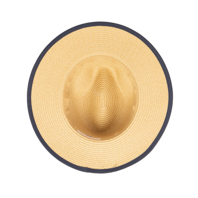 FEDORA - Women's Paperbraid Fedora With Pop Color Grosgrain