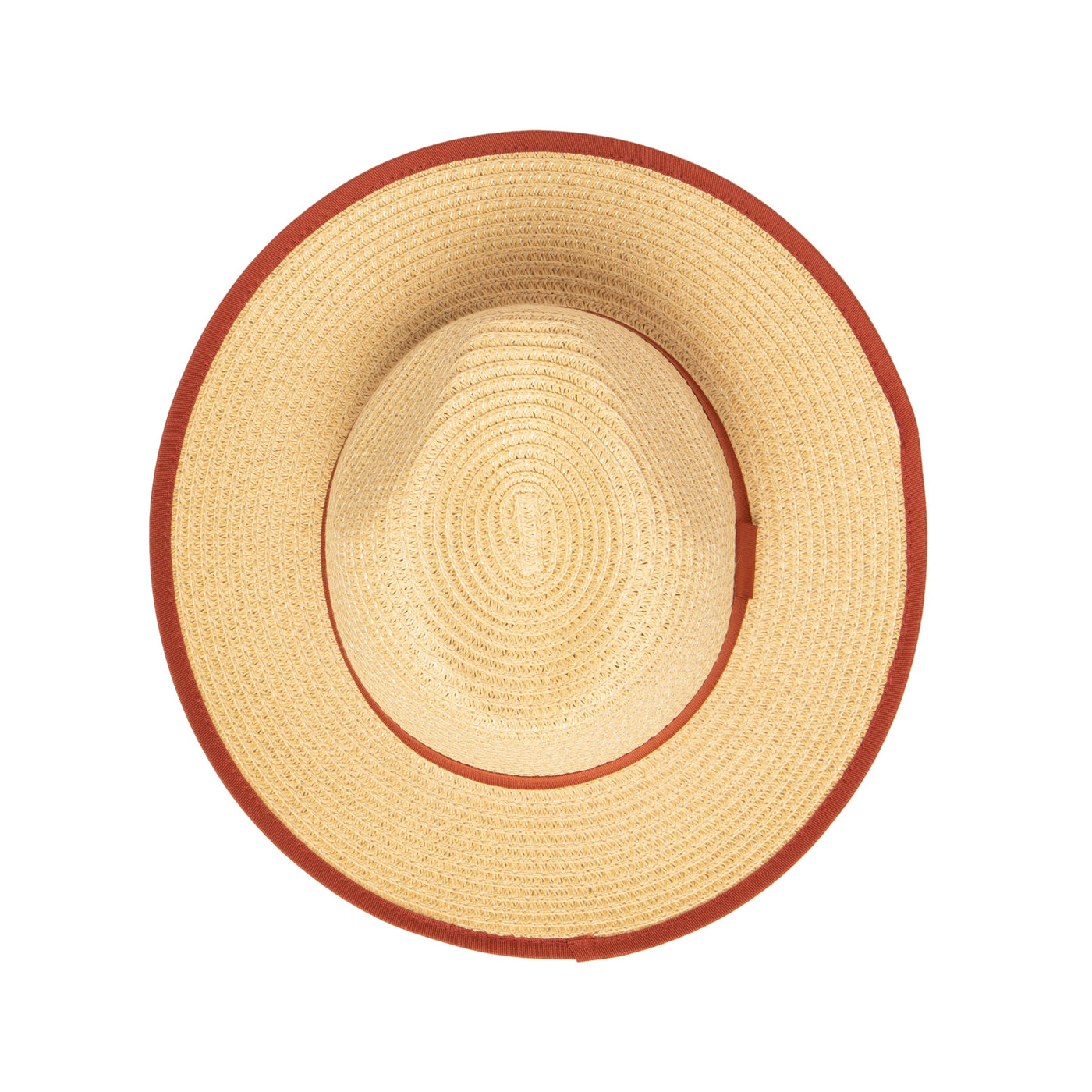 FEDORA - Women's Paperbraid Fedora With Pop Color Grosgrain