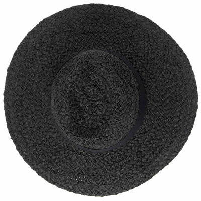 FEDORA - Women's Woven Paper Wide Brim Fedora With Grosgrain