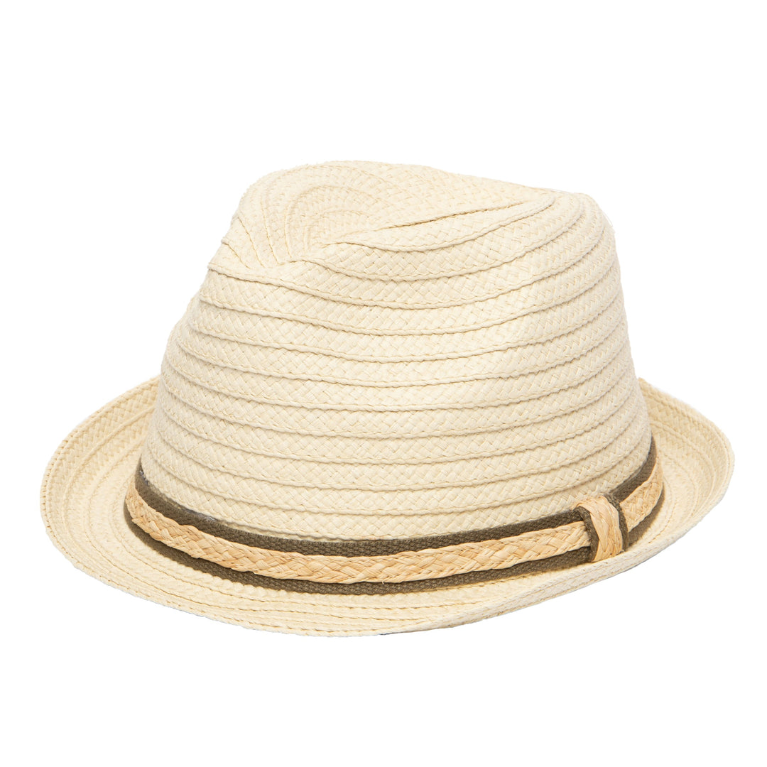 Men's Fedora With Layered Webbing Raffia Trim – San Diego Hat
