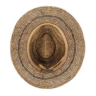 FEDORA - Men's Two Tone Woven Paper Panama