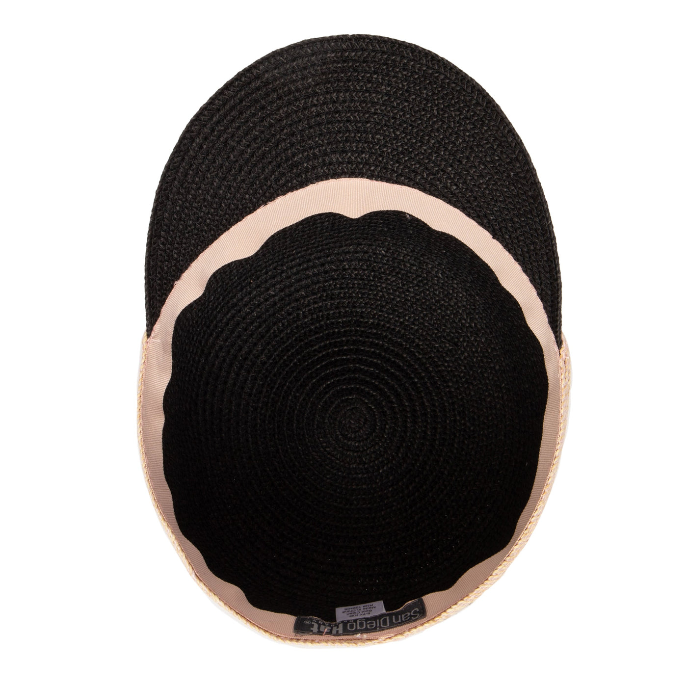BERET - Kid Paper Braid Cap Beret W/ Straw Pom Pom