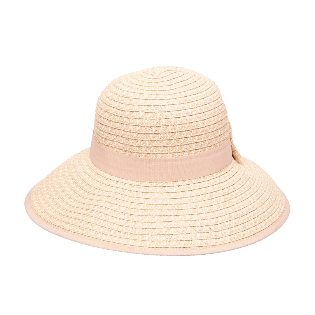 Women's Contrasting Edged Sun Brim Hat with Back Bow – San Diego