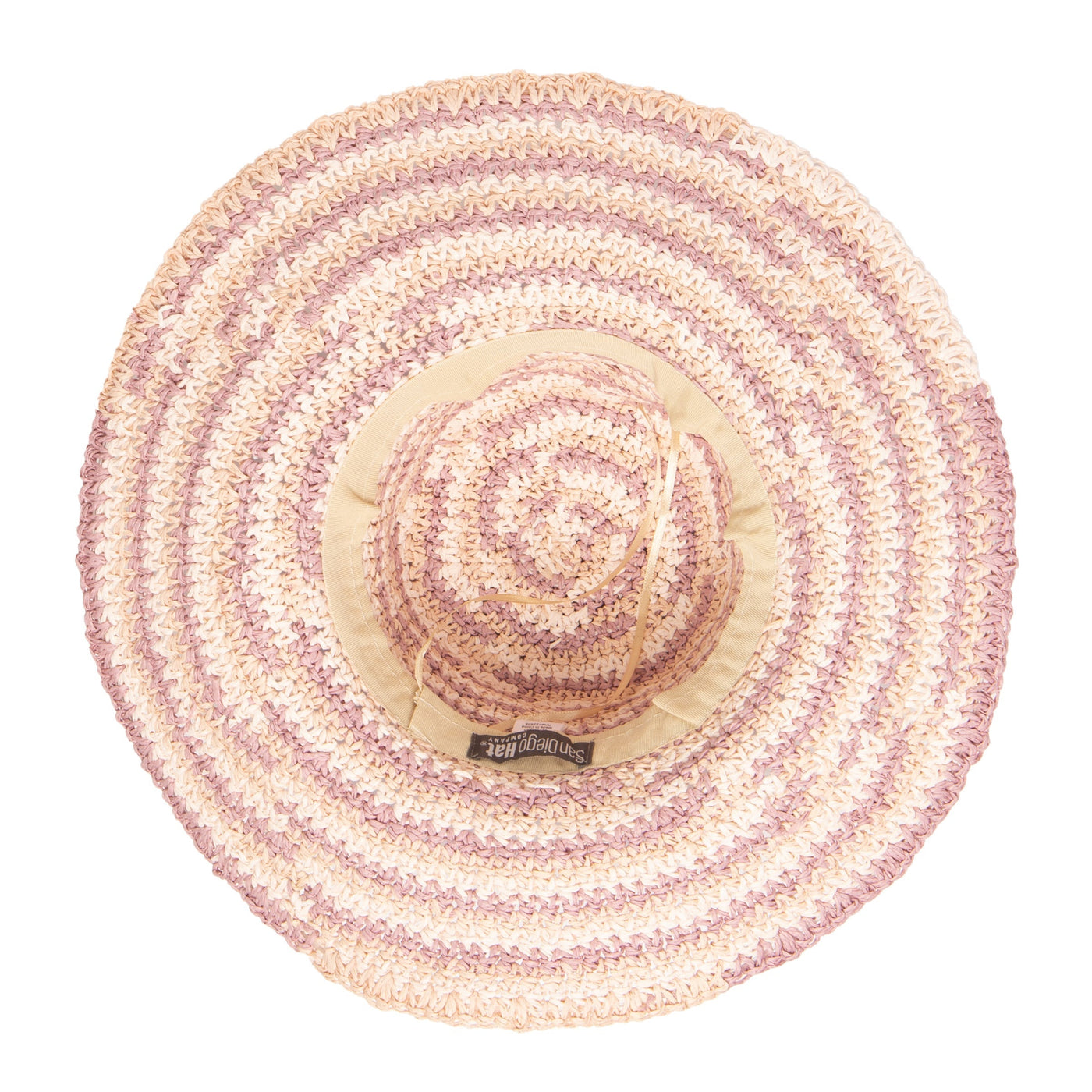 SUN BRIM - Women's Space Dye Crochet Sun Hat (PBM3021)