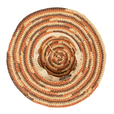 SUN BRIM - Women's Space Dye Crochet Sun Hat (PBM3021)