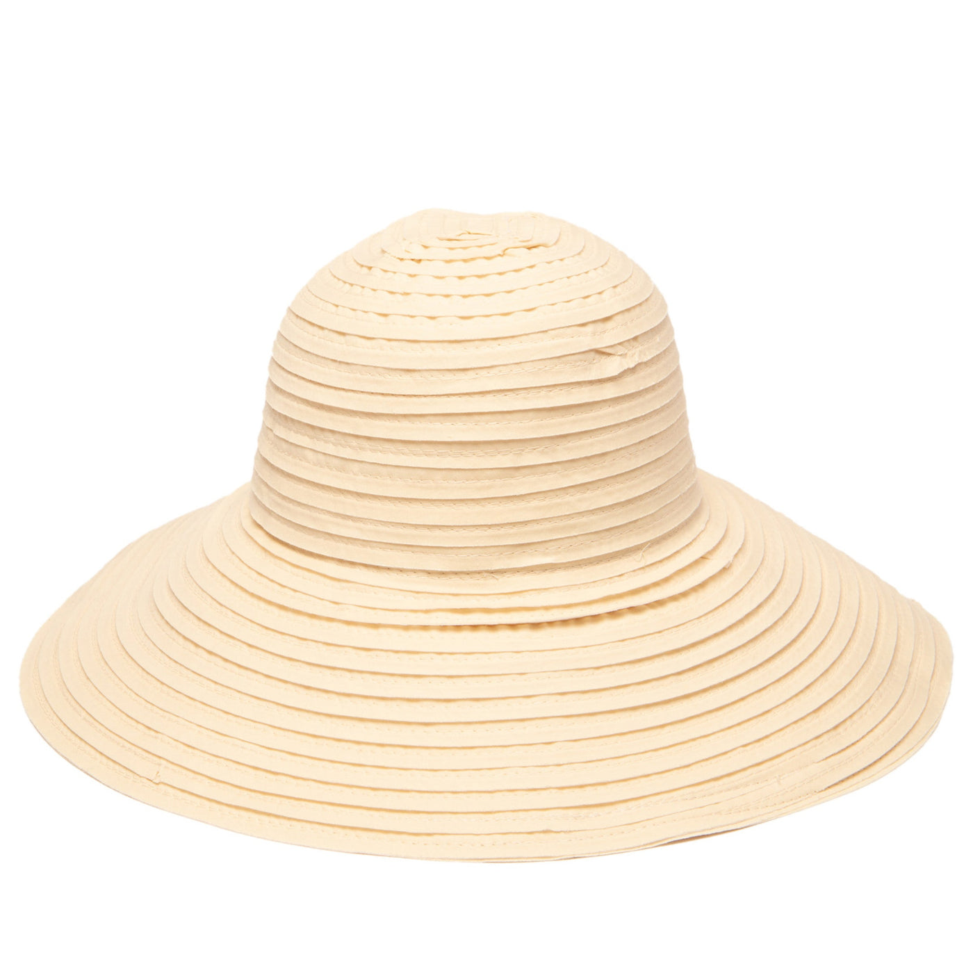 RIBBON - Women's Raw Edge Ribbon Sun Hat