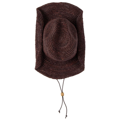 COWBOY - Women's Crocheted Raffia Cowboy Hat