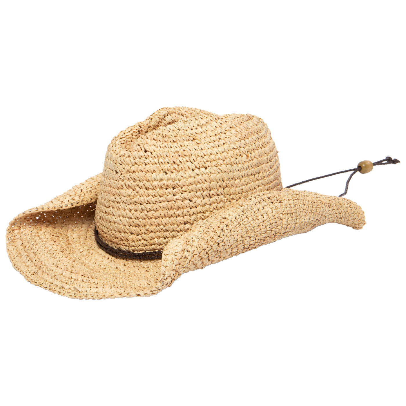 COWBOY - Women's Crocheted Raffia Cowboy Hat