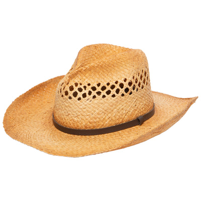 COWBOY - Women's Cowboy Hat With Leather Trim