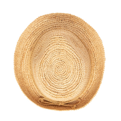 FEDORA - Kids' Crochet Raffia Fedora