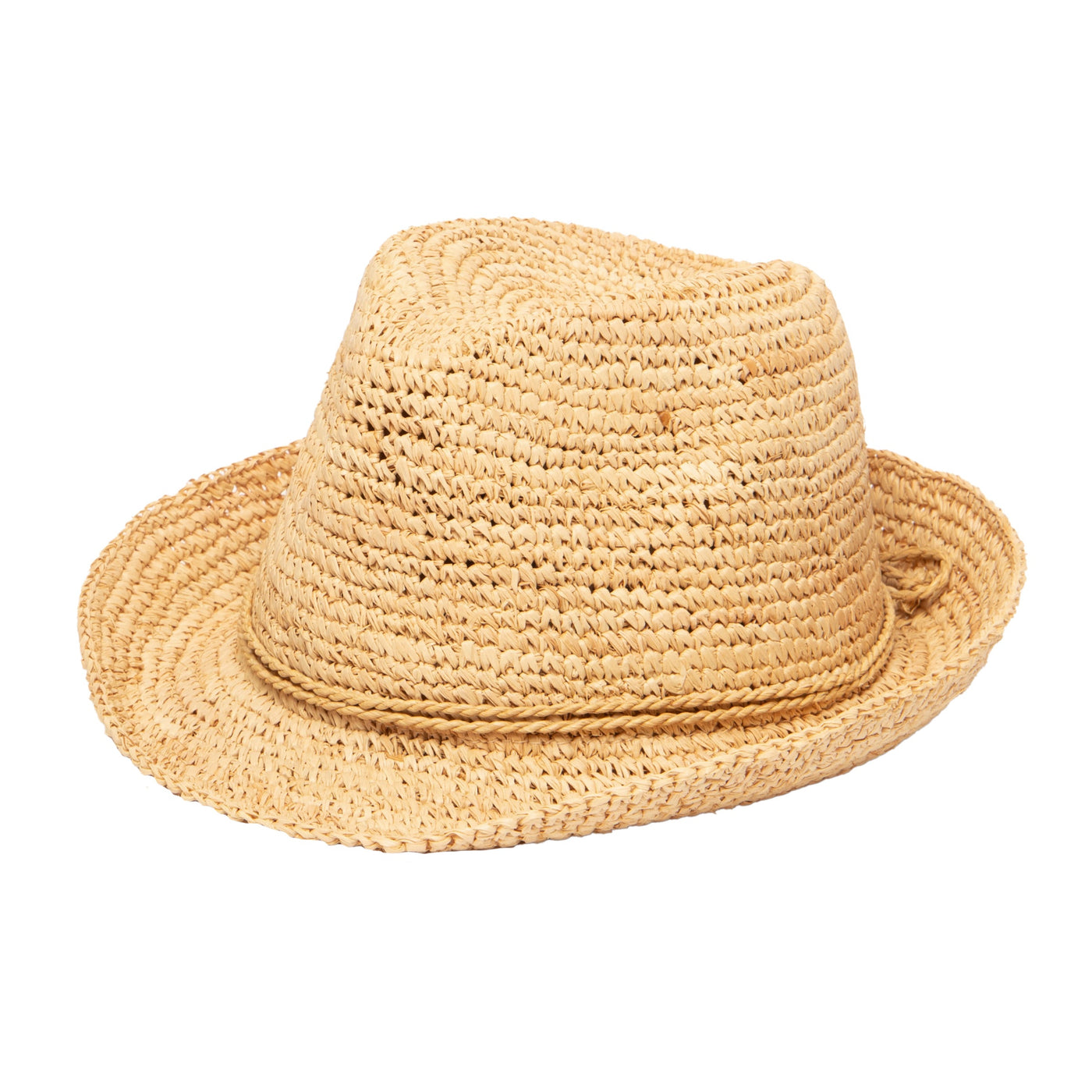 FEDORA - Kids' Crochet Raffia Fedora