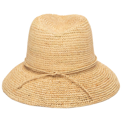 BUCKET - Womens Crochet Raffia Bucket (RHS3106)