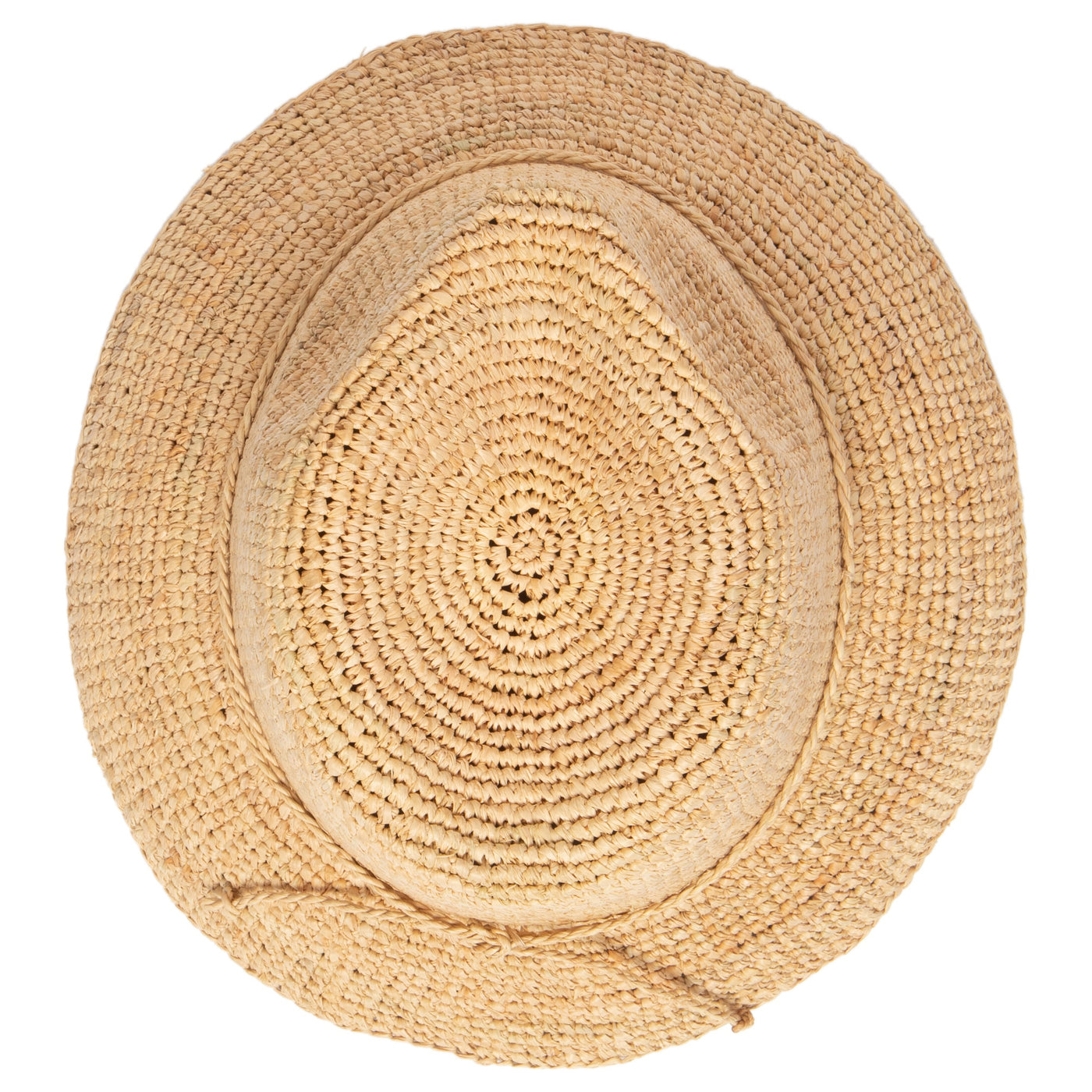 BUCKET - Womens Crochet Raffia Bucket (RHS3106)