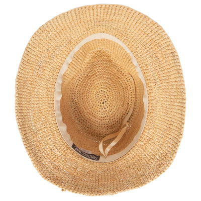 BUCKET - Womens Crochet Raffia Bucket (RHS3106)