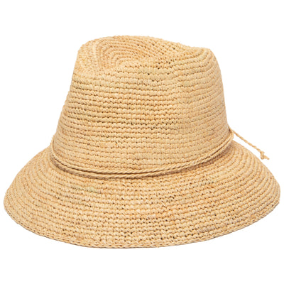 BUCKET - Womens Crochet Raffia Bucket (RHS3106)