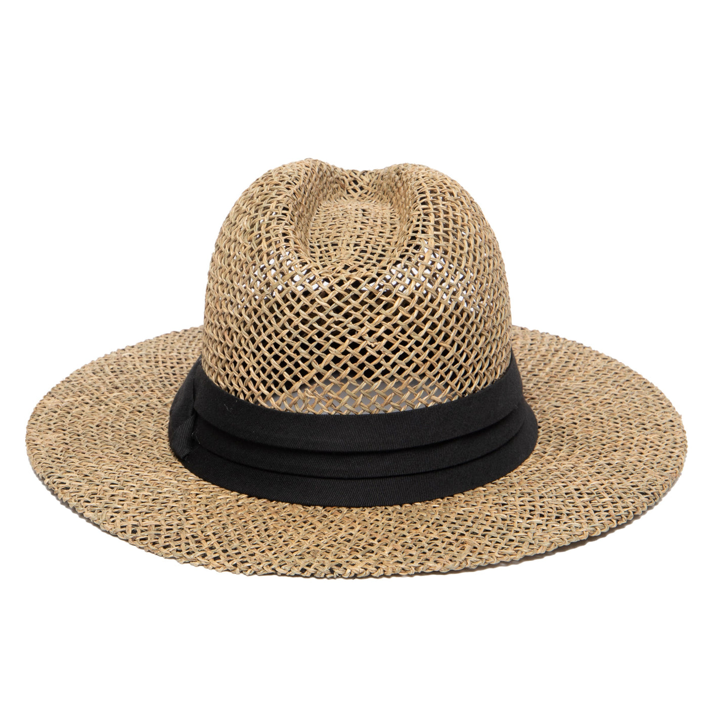 FEDORA - Mens Rush Straw Wide Brim Fedora