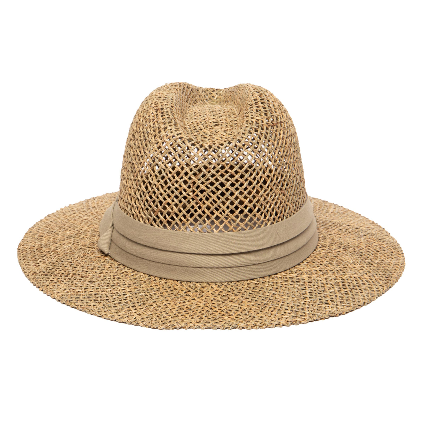 FEDORA - Mens Rush Straw Wide Brim Fedora