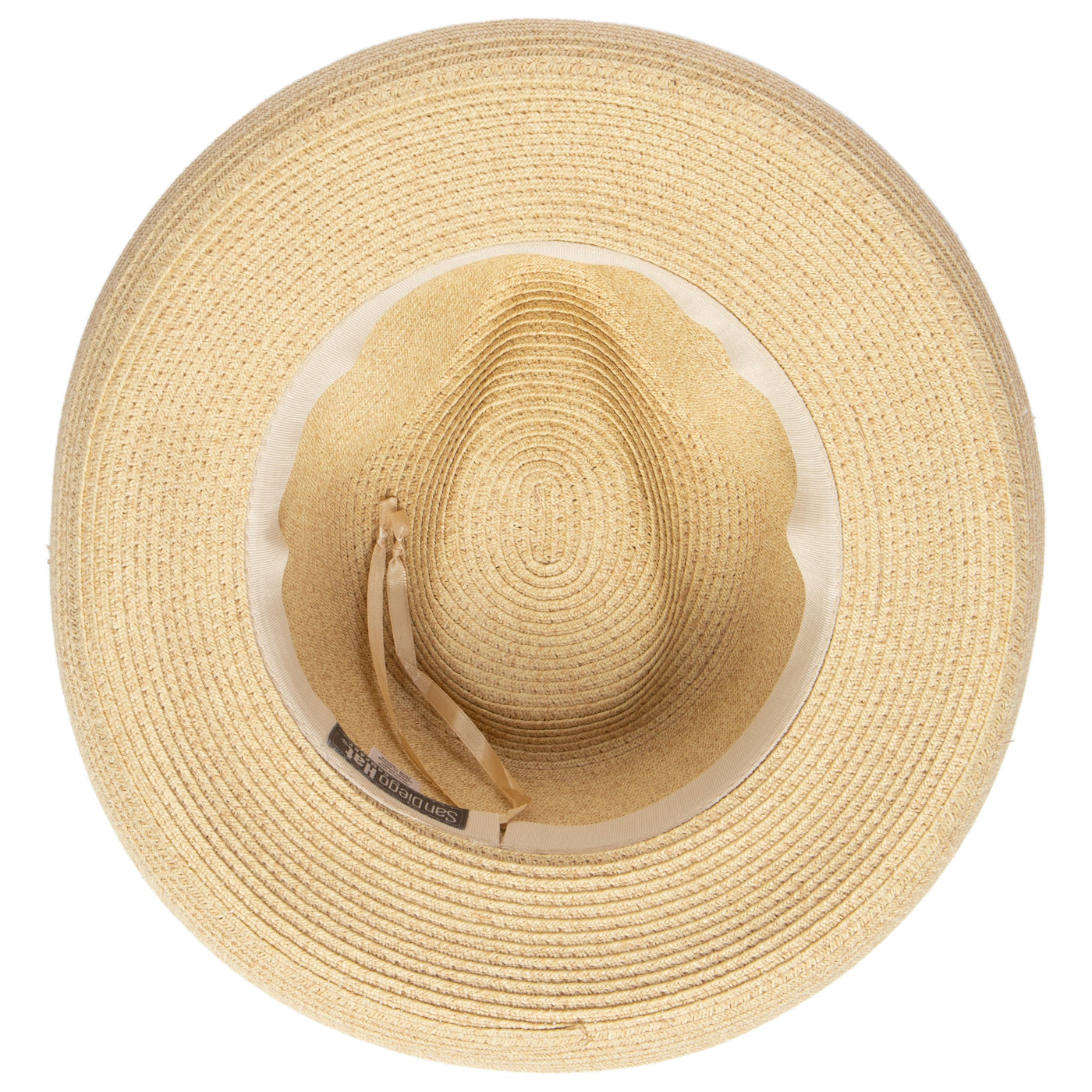 FEDORA - Women's Kettle Brim Fedora With Frayed Band & Shell Trim