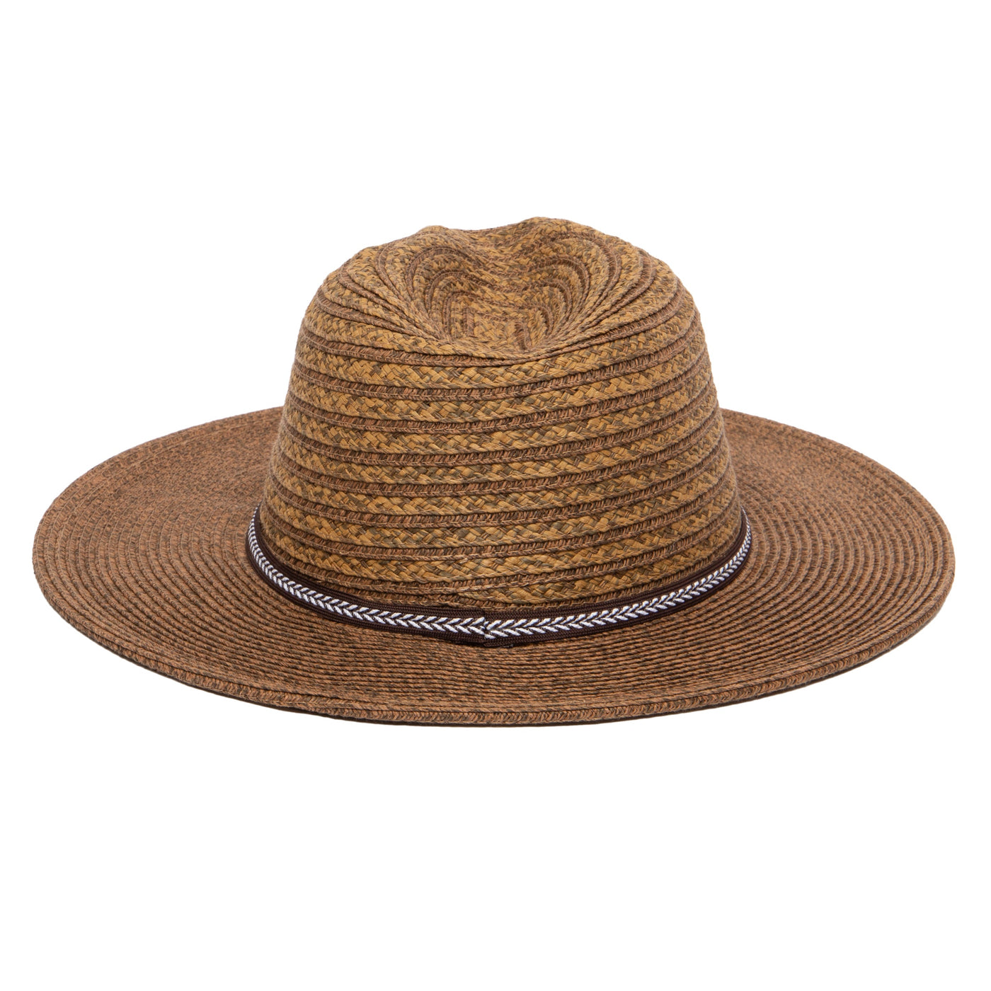 FEDORA - Men's Ultrabriad Panama With Jacquard Trim