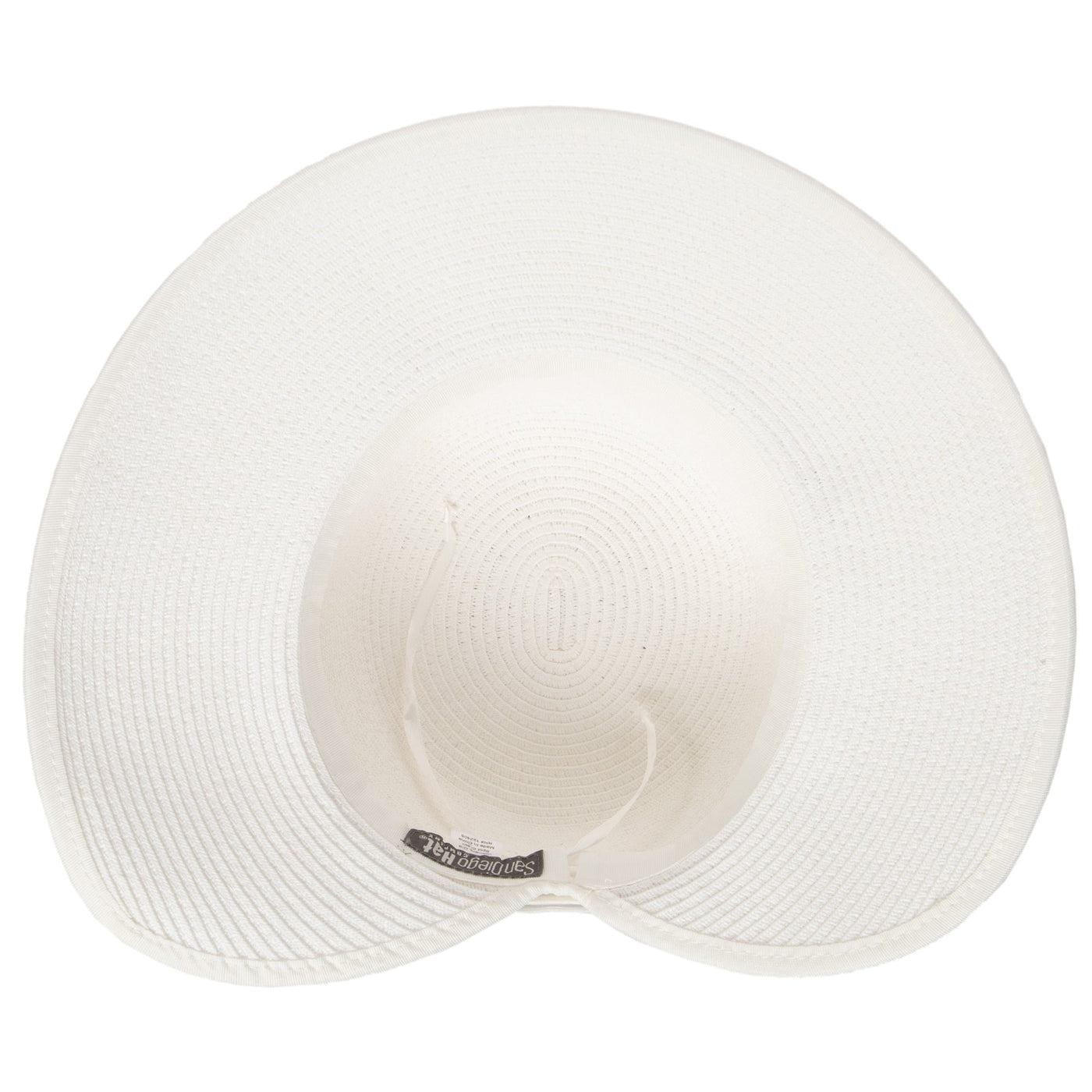 SUN BRIM - Women's Ultrabraid Round Crown Face Saver Sun Hat With Grosgrain Ribbon And Velcro Back Closure