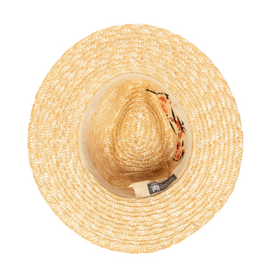 FEDORA - Women's Wheat Straw Palm Fedora