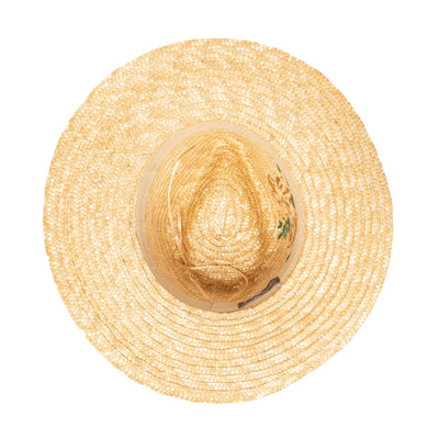 FEDORA - Women's Wheat Straw Palm Fedora