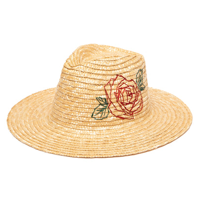 FEDORA - Women's Wheat Straw Palm Fedora