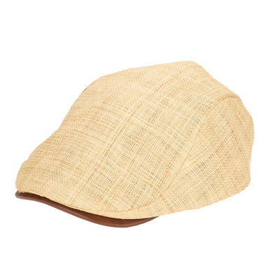 Mens Raffia Driver Hat (CTH9061)-DRIVER-San Diego Hat Company