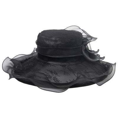 Women's Stiff Mesh Organza Dress Hat (DRS1033)-DRESS-San Diego Hat Company