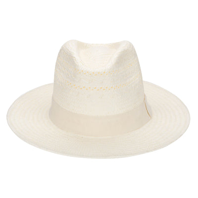 Mens Paperbraid Ivory Fedora - (PBF7609)-FEDORA-San Diego Hat Company