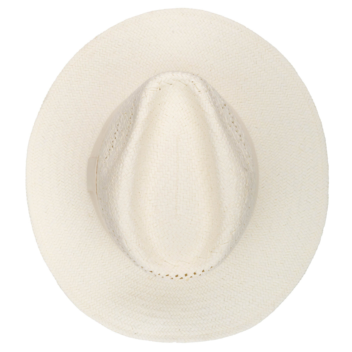 Mens Paperbraid Ivory Fedora - (PBF7609)-FEDORA-San Diego Hat Company