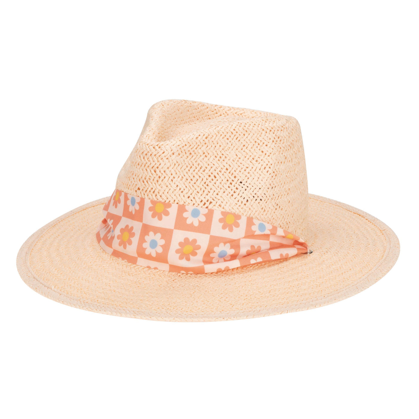 Kids Floral Paperbraid Fedora Hat (PBK6633)-FEDORA-San Diego Hat Company