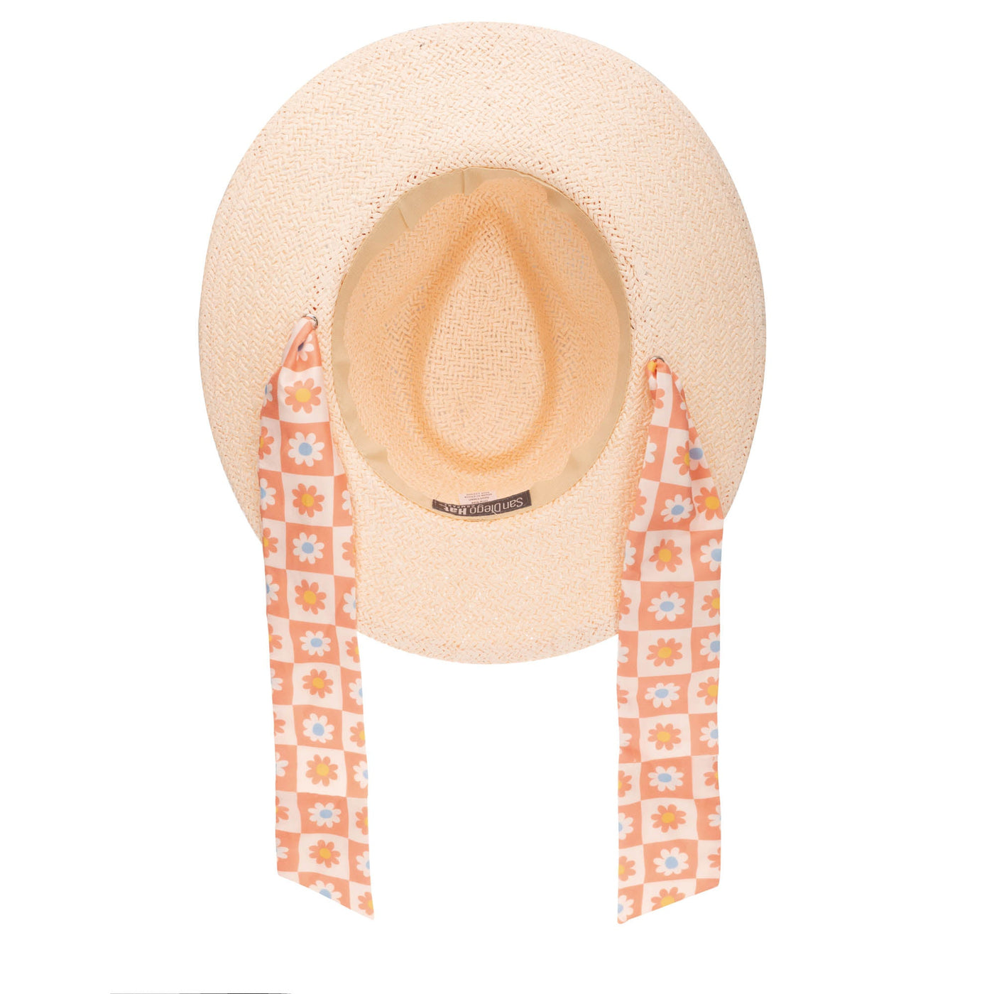 Kids Floral Paperbraid Fedora Hat (PBK6633)-FEDORA-San Diego Hat Company