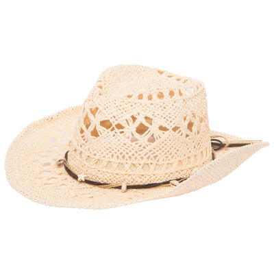 Kids Open Paper Weave Cowboy Hat-COWBOY-San Diego Hat Company